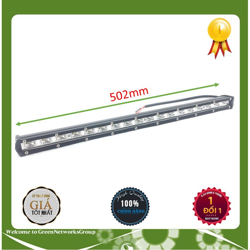 Đèn trợ sáng led bar 12 bóng dành cho ôtô (ánh sáng vàng)