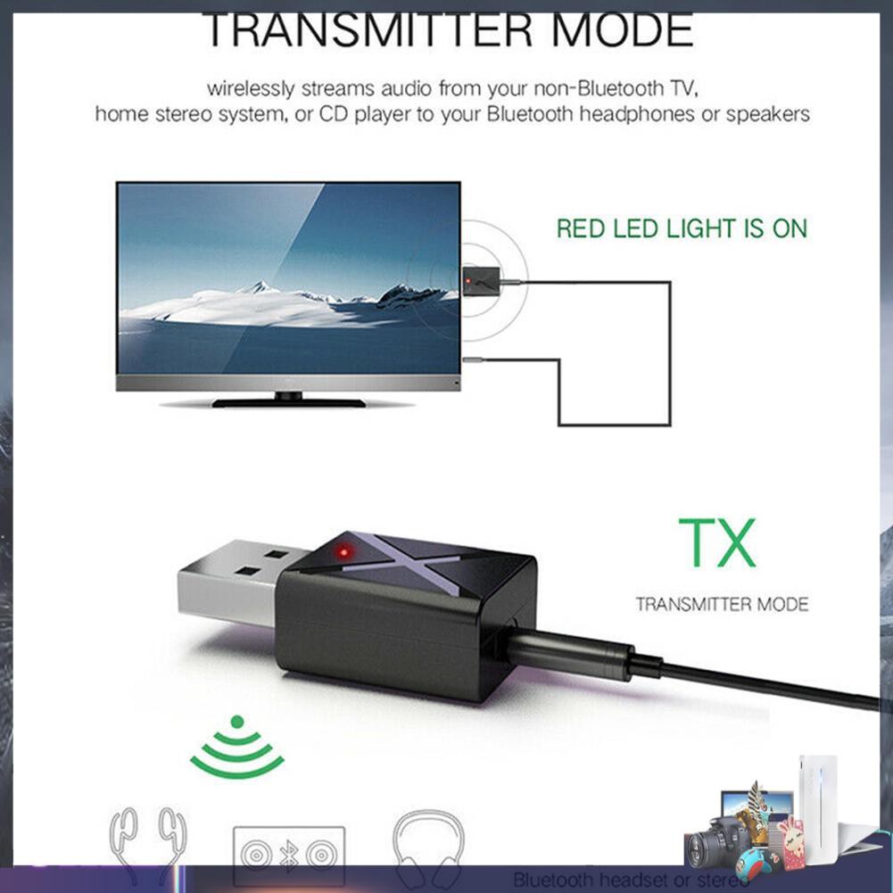 Usb Nhận Tín Hiệu Âm Thanh Bluetooth 5.0 Cho Máy Tính