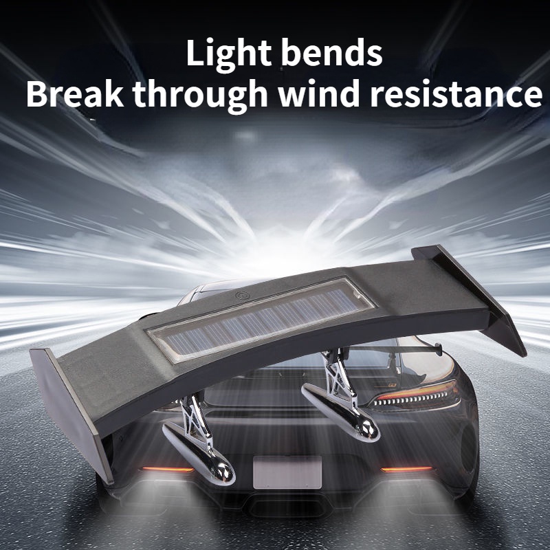 Cánh Gió Mini Dạ Quang Năng Lượng Mặt Trời Trang Trí Đuôi Xe Hơi