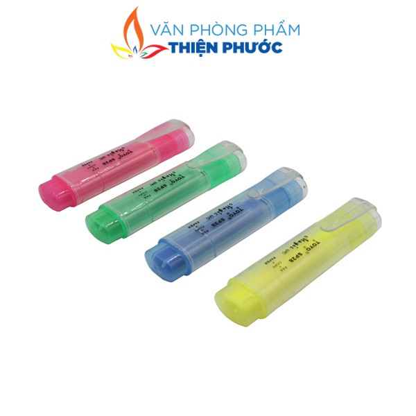 Bút dạ quang highlight Thiên Long nhiều màu cute Toyo THIỆN PHƯỚC