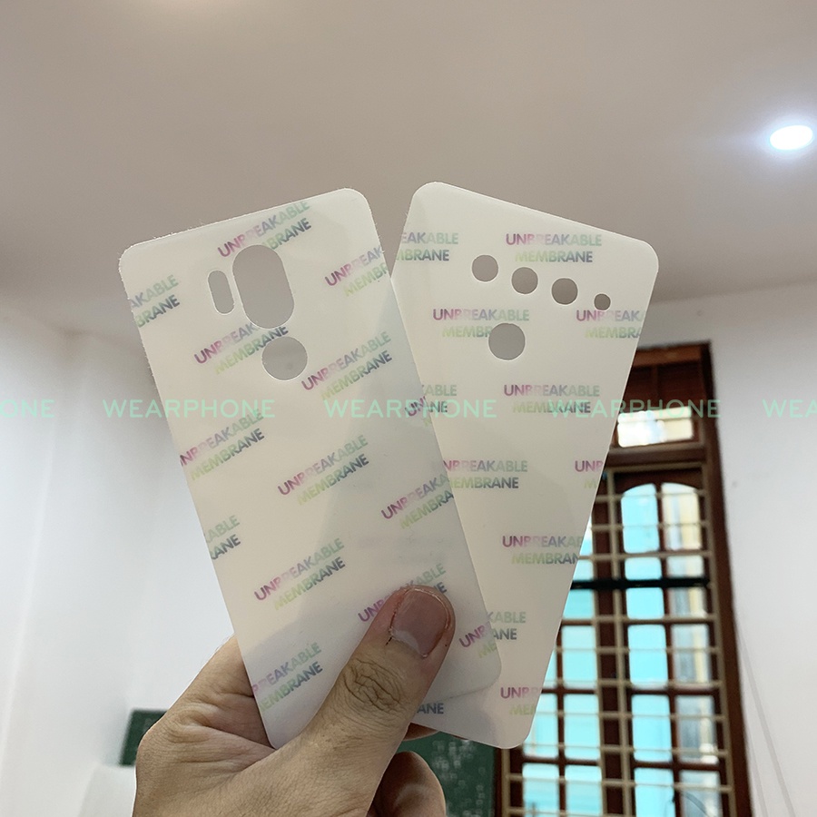 Miếng Dán LG V40 V50 V50S V60 V20 G6 G7 G8 G8X VELVET 4G Wing 5G TPU Film PPF WEARPHONE Mặt trước và Mặt Sau