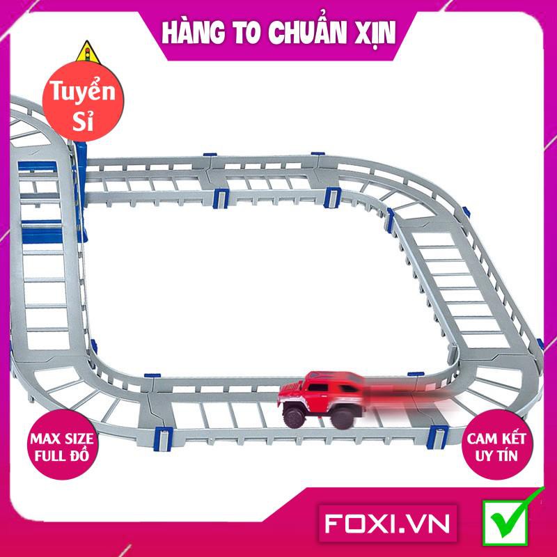 [FREESHIP HÀNG ĐẸP] Mô hình lắp ráp đường ray xe lửa Foxi-Xếp hình tàu hỏa-tàu lượn siêu tốc-đa dạng và sáng tạo