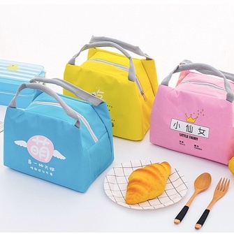 Túi Đựng Hộp Cơm Giữ Nhiệt Có Khóa Kéo - Túi Giữ Nhiệt 3 Lớp Tiện Dụng DUASHOP.