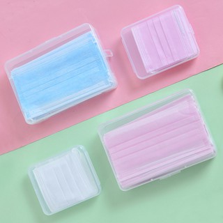 Hộp Đựng Khẩu Trang Chống Bụi Trong Suốt Thiết Kế Đơn Giản Dùng Một Lần Tiện Lợi