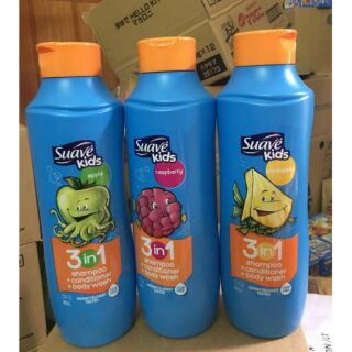 sữa tắm gội xả suave kid 3 trong 1