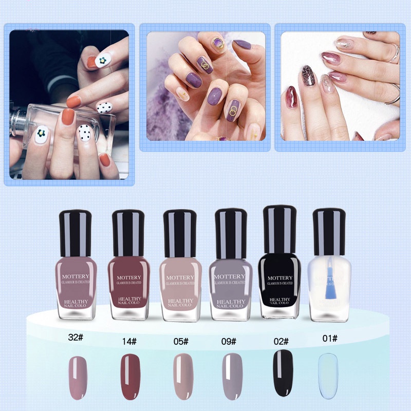 1 Set Sơn Móng Tay DIY Không Độc Hại Lâu Trôi Cho Nữ