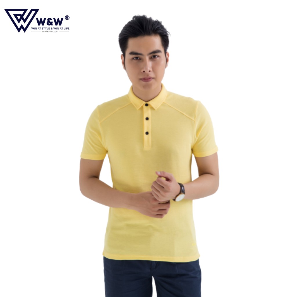 Áo Polo Nam Ngắn Tay Dáng Regular Fit W&W WPO25, Áo Thun Nam Cổ Bẻ, Khử Mùi, Thấm Hút Mồ Hôi, Co Giãn, Bền Màu