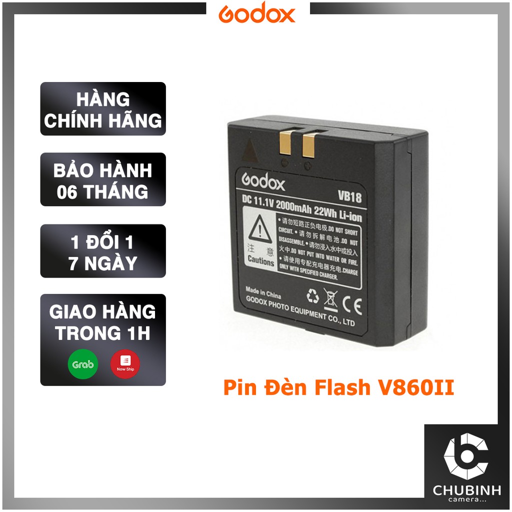 Pin cho đèn Flash Godox V860II | Godox VB18 | Chính Hãng