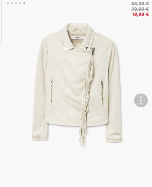 Áo khoác da lộn Mango authentic vợt sale