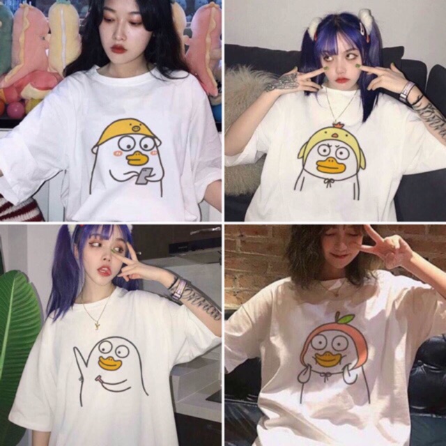 Áo thun form rộng in CON VỊT nhiểu mẫu