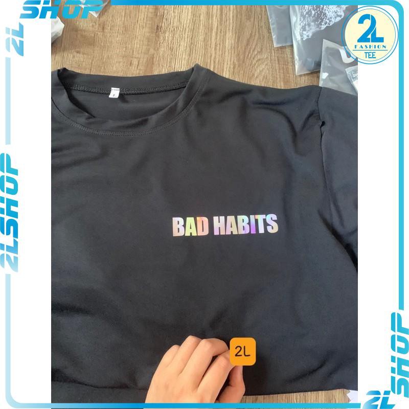 Áo thun unisex ThỏBad xương chéo hologram 7 màu siêu hot - Áo phông nam nữ form thụng in 2 mặt holo chất mềm đẹp