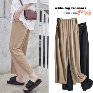 Quần bầu ống rộng truyền thống vải dệt kim mùa hè