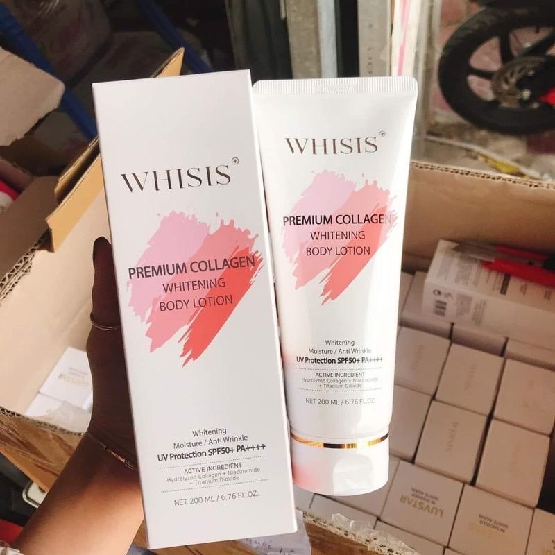 Kem Body Trắng Da WHISIS Chống Nắng 200ml