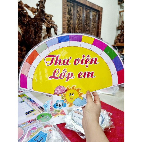 Nội quy thư viện lớp em. Khổ A3. In giấy bóng, éplatic