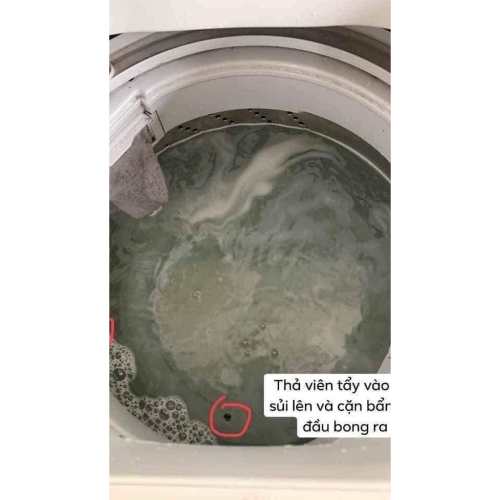 HỘP 12 VIÊN TẨY LỒNG MÁY GIẶT DIỆT KHUẨN VÀ TẨY CHẤT CẶN