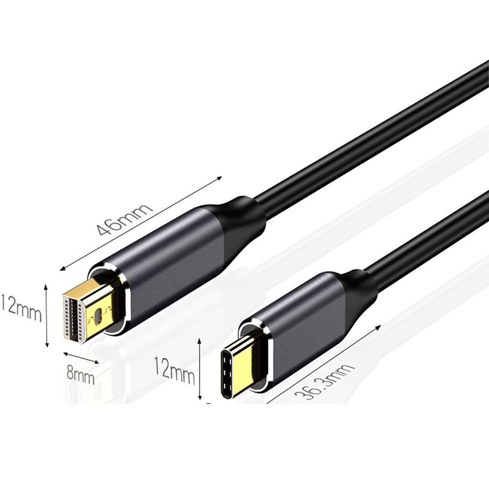 MYRONGVN Cáp ChuyểN ĐổI 1.4M, Type C Sang Mini DP Cho HDTV - 1.8m