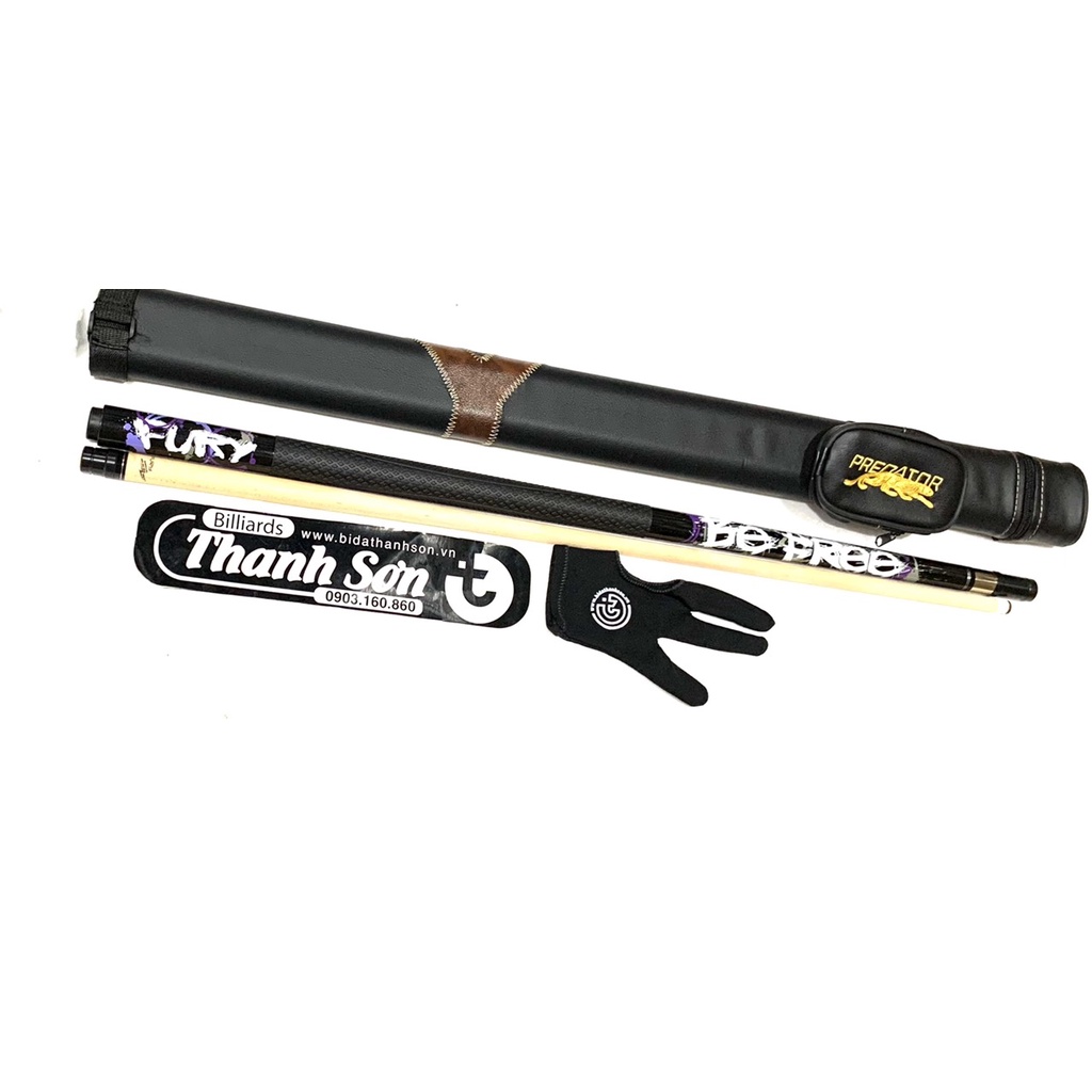 COMBO CƠ BiDa FURY SV (đầu11.5 nặng 500-550g)
