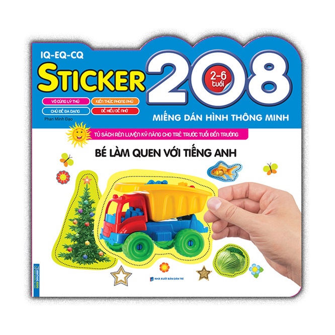 Sách - 208 miếng dán hình thông minh IQ-EQ-CQ (trọn bộ 6 cuốn)