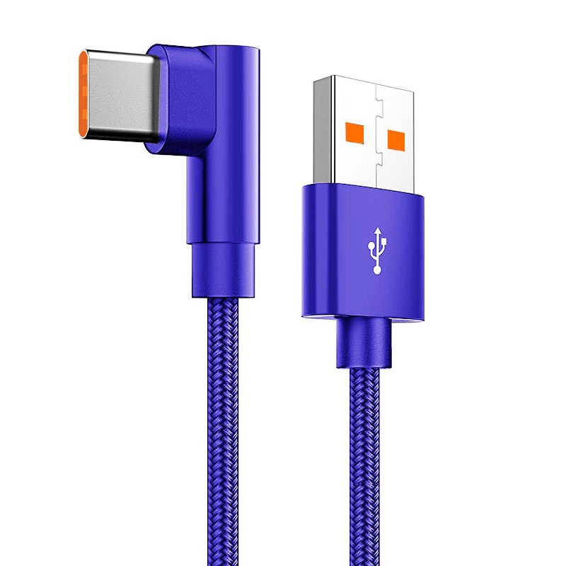 Cáp Sạc Nhanh Đầu USB Type C Vuông Góc 90 Độ