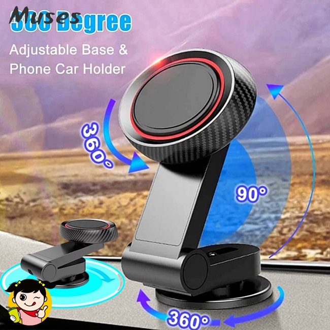 Giá Đỡ Điện Thoại Hít Nam Châm Xoay 360 Độ Cho Xe Hơi 3.5-7.0
