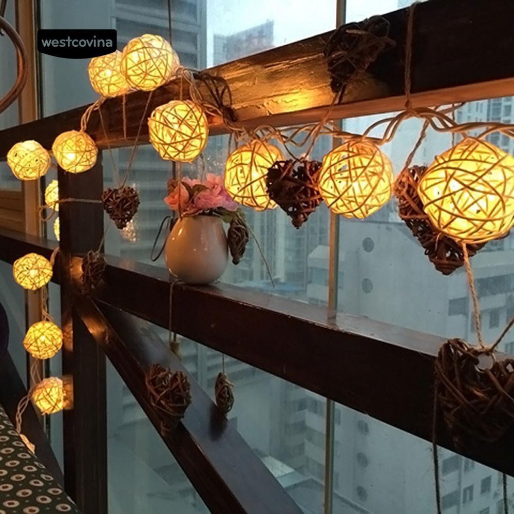 Dây đèn LED trtr 20 bóng mây dài 2.2 mét đầu cáp USB