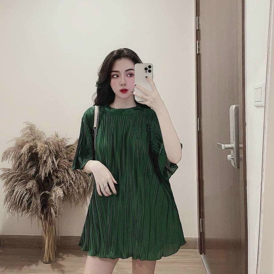 Áo bầu dáng suông thiết kế xếp ly sang chảnh mặc đi làm đi chơi cực xinh  A19