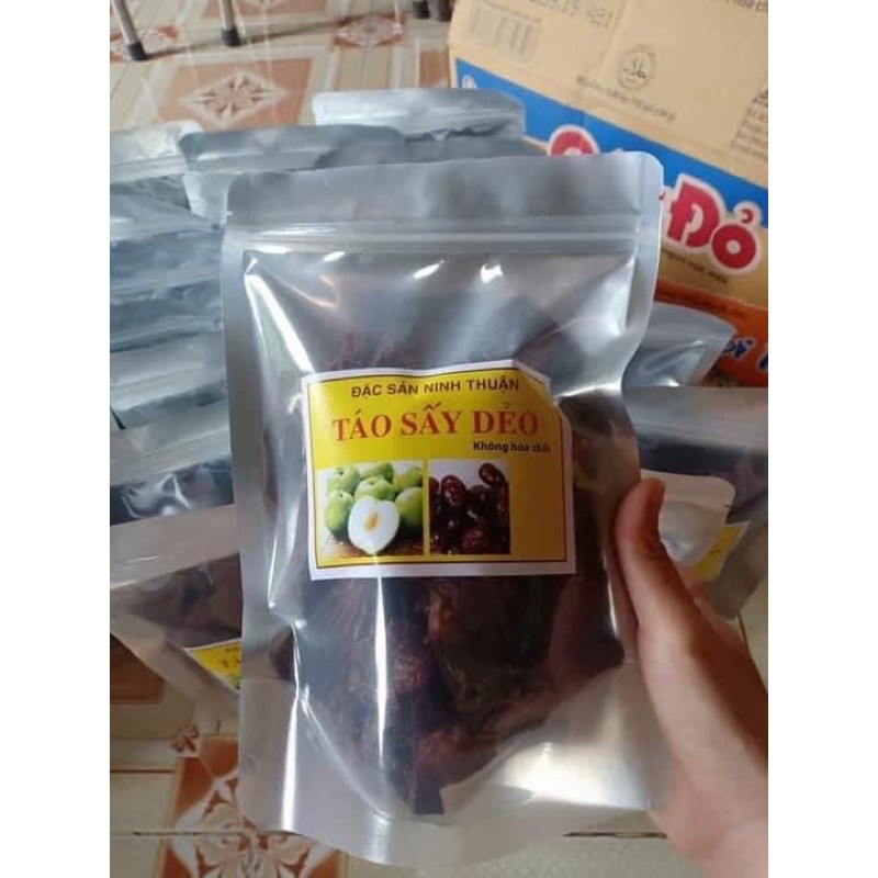 500gr TÁO SẤY DẺO KO HẠT KO ĐƯỜNG NINH THUẬN