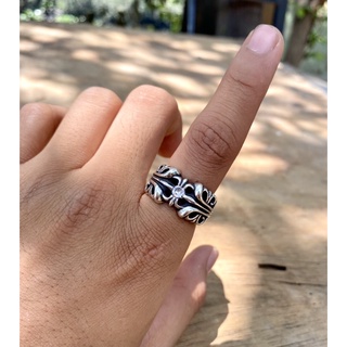 Nhẫn kt ring bạc 925 chrome hearts