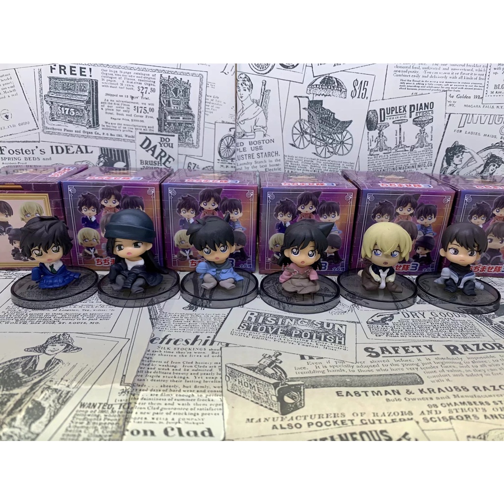 Mới Set 6 Mô Hình Thám Tử Conan Đáng Yêu