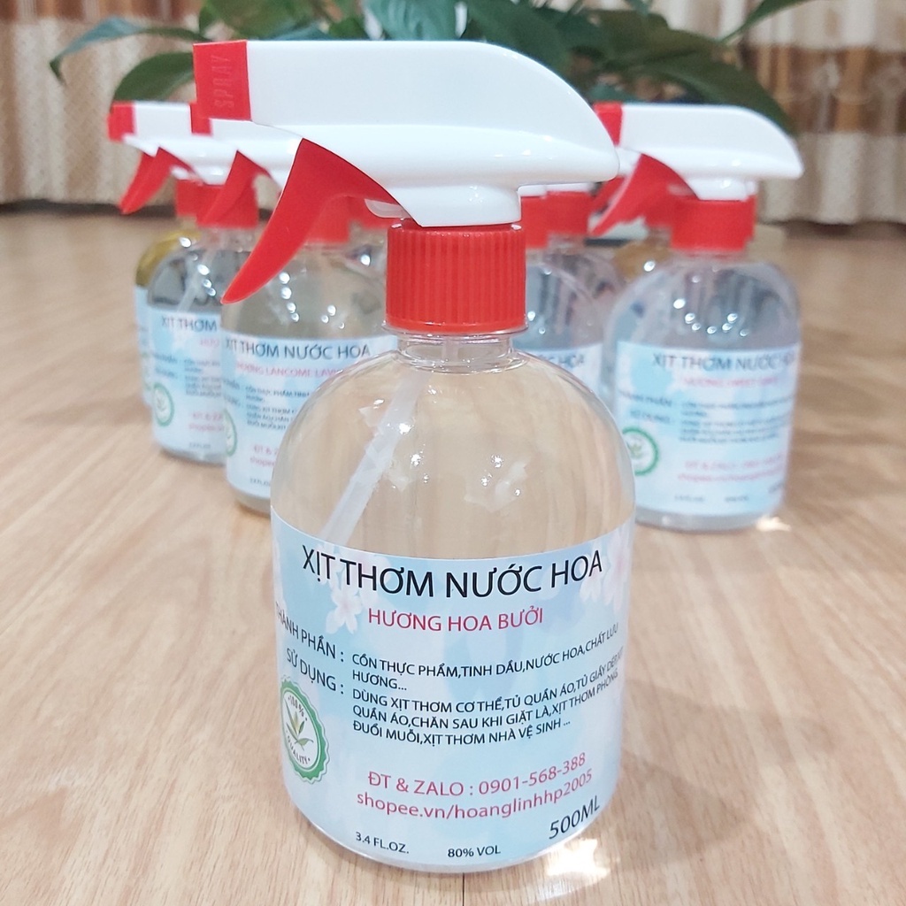 Xịt Thơm Nước Hoa - 500 ML