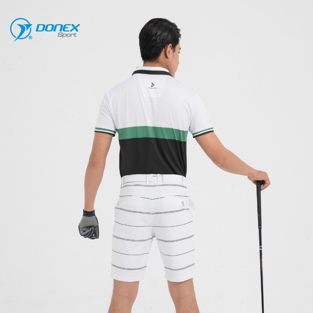 Áo Thể Thao Chơi Golf Nam DONEXPRO Form Classic, In Chuyển Nhiệt Hoa Văn, Bền Màu, Vải Ltex 635 MC-9048