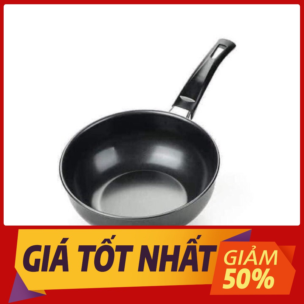 [Sale toàn shop] Chảo đen sâu lòng size 18