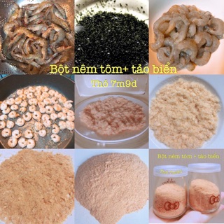 Hạt nêm rong biển tôm cho bé từ 6m
