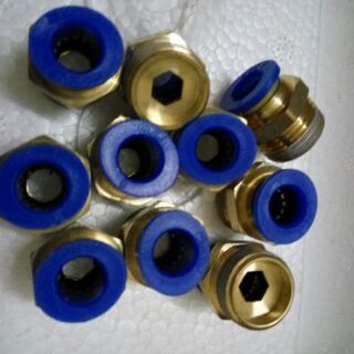 combo 2 ren đồng 13mm nối ống phun sương (lắp bơm gang, bơm 24v RO)