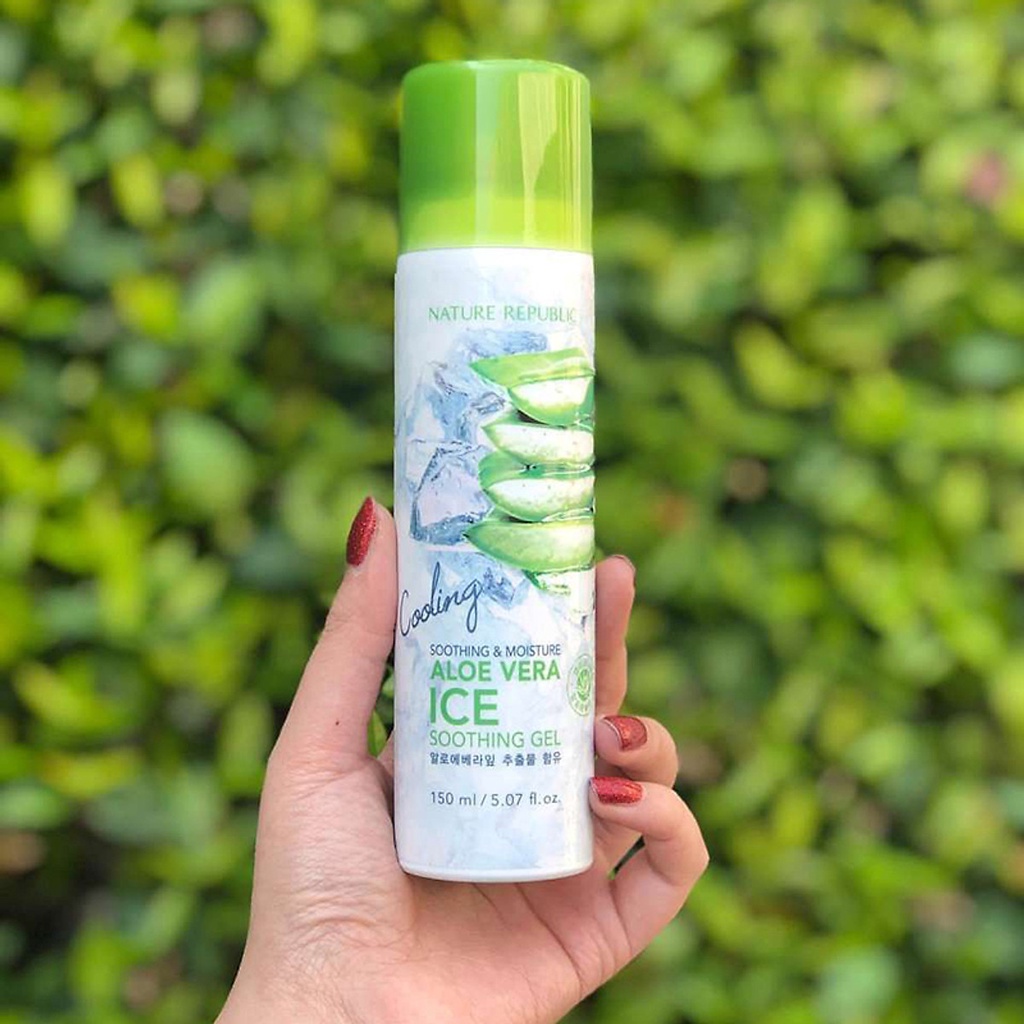 [Hàng Chính Hãng] Xịt Khoáng Lạnh Lô Hội Nature Republic Aloe Vera Ice Soothing Gel 150ml Hàn Quốc | BigBuy360 - bigbuy360.vn