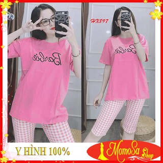 Đồ Bộ Thun Nữ Mặc Nhà Thun Cotton Mềm Mịn -MOMOSASHOP