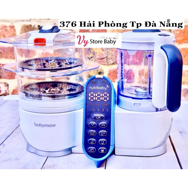 [ BH CHÍNH HÃNG 1 NĂM ]Máy xay hấp đa năng Nutribaby Plus - Babymoov Pháp