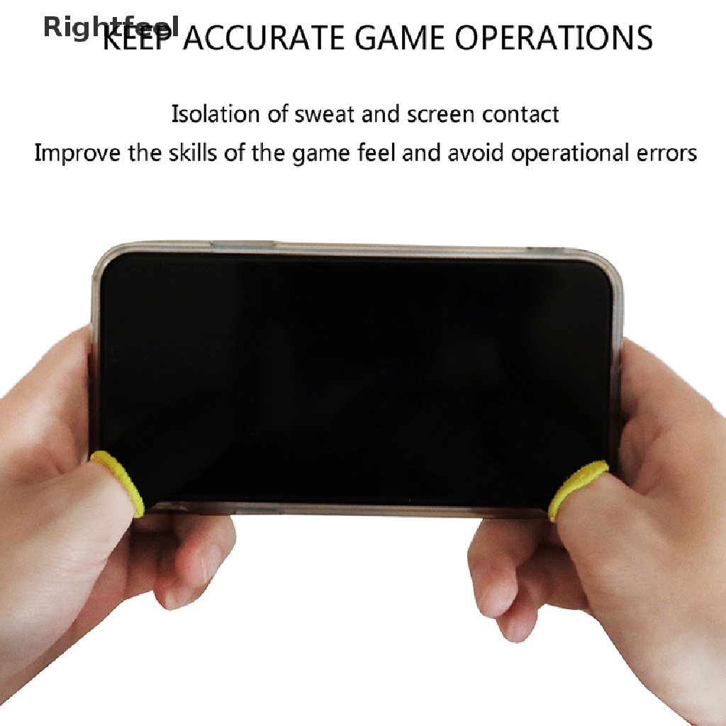 1 Cặp Găng Đeo Ngón Tay Chống Mồ Hôi Khi Chơi Game Điện Thoại Cảm Ứng