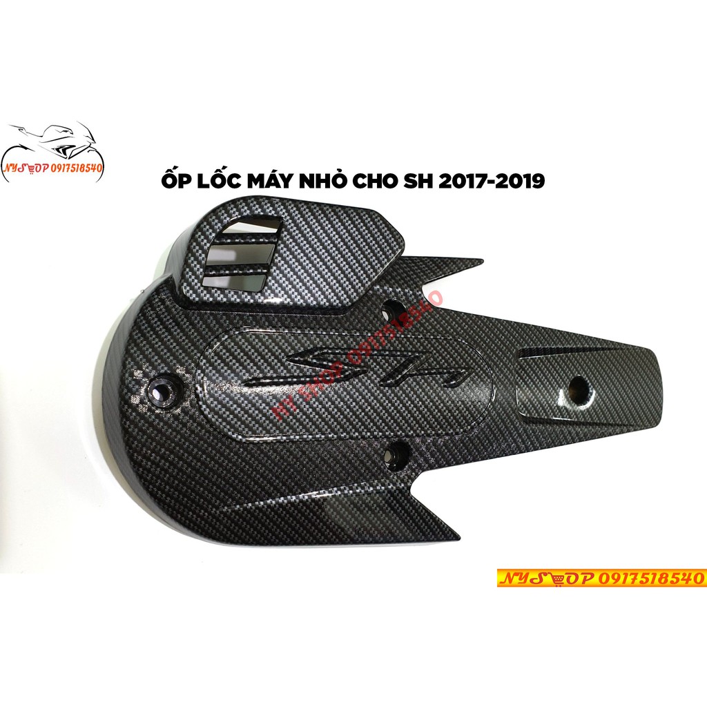 ỐP LỐC MÁY NHỎ SƠN CARBON CHO SH 2017-2019