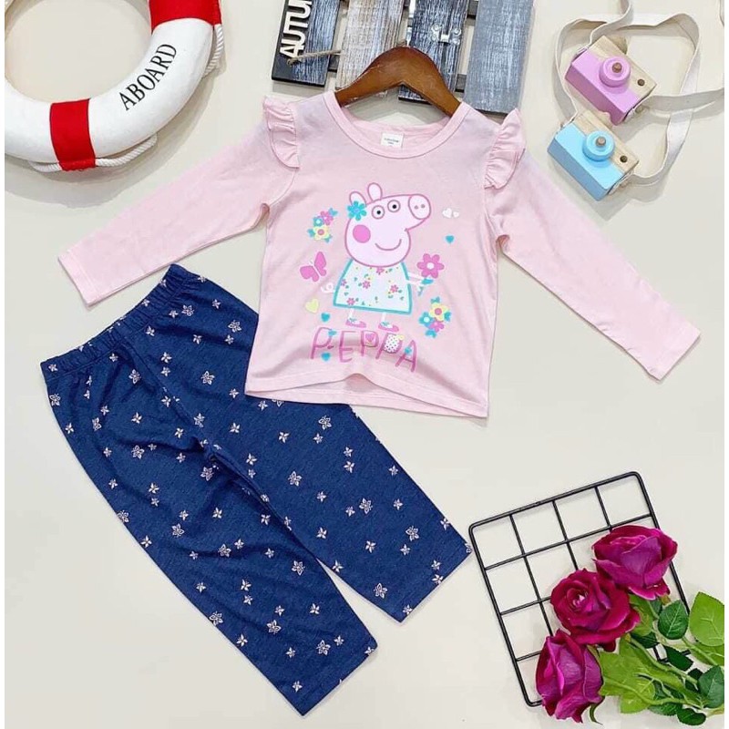 [SALE] Bộ Dài Tay Bé Gái Hàng BABY GAP Xuất Khẩu - Bộ Quần Áo Thời Trang Trẻ Em, Bé Gái | 3 Tháng-4 Tuổi