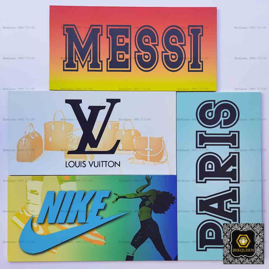 Bảng Tranh Trang Trí Các Thương Hiệu Nổi Tiếng Cho Cửa Hàng Thời Trang - Giày Dép - Quần Áo | Size 15x30cm