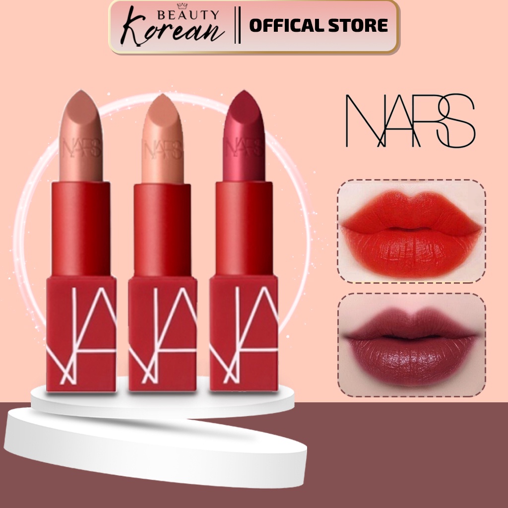 son môi NARS nhiều màu tùy chọn cung cấp độ ẩm, ngăn ngừa tình trạng khô và nứt nẻ.