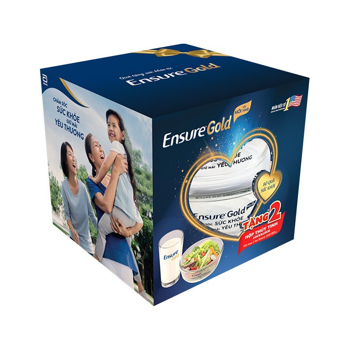Bộ 2 thố thủy tinh lock&lock 950ml (khuyến mãi Ensure)