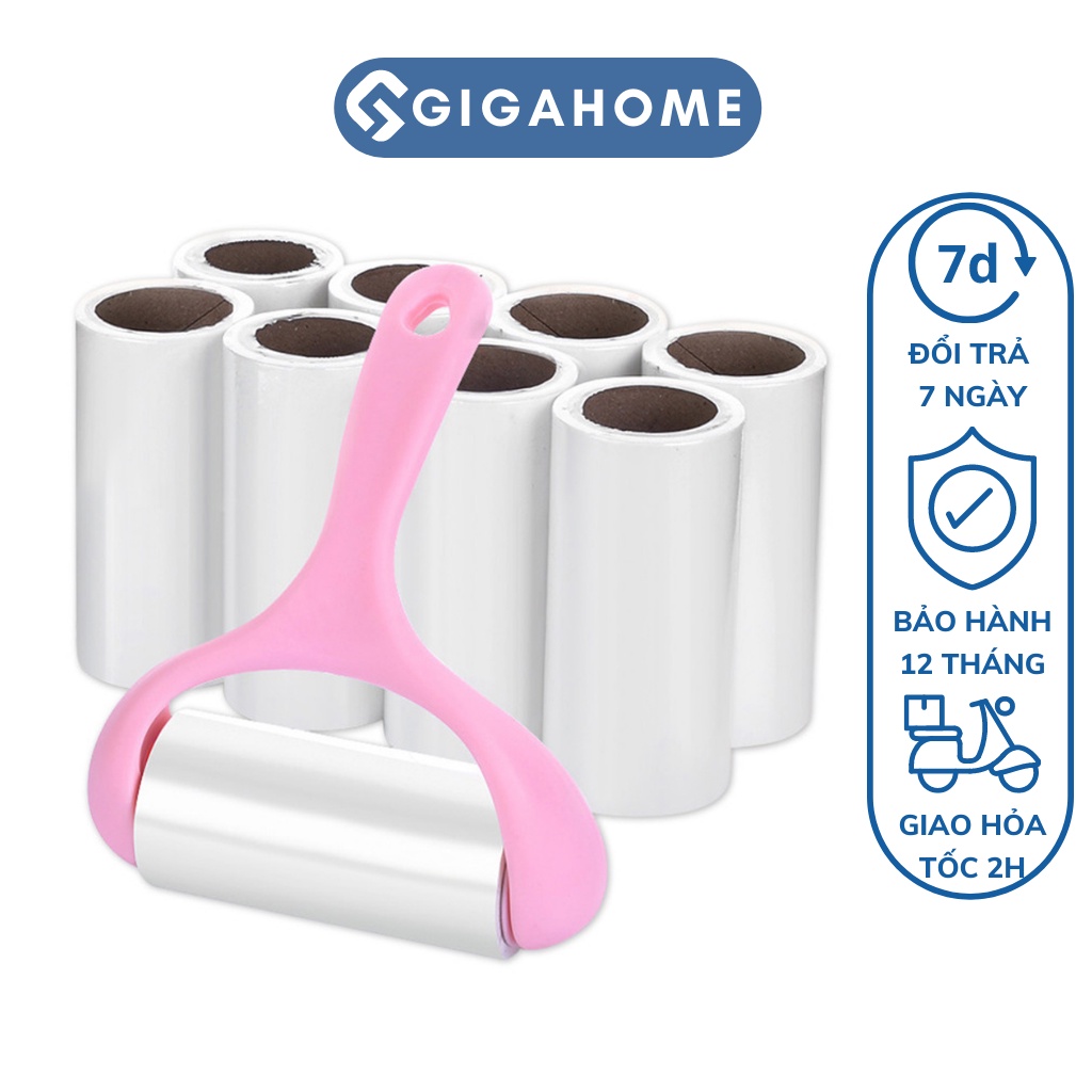 Cây Lăn Bụi Làm Sạch Quần Áo, Ga Giường, Lông Chó Mèo Gigahome Cán Cong 3737