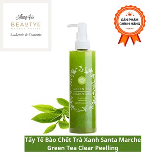 [ CHÍNH HÃNG - CÓ BILL ] Tẩy Da Chết Santa Marche Green Tea Clear Peeling Dạng Gel 200g