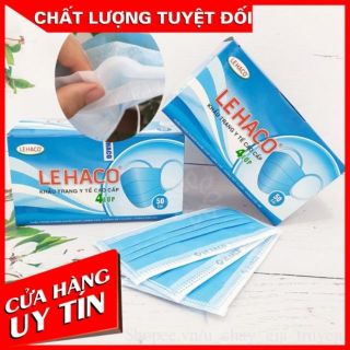 Hộp 50 Khẩu Trang Y Tế ⭐⭐⭐⭐⭐50 Cái FREESHIP✈️ Kháng Khuẩn, 4 Lớp Tiệt Trùng.