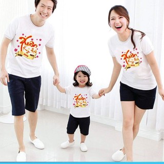 ÁO GIA ĐÌNH 3 NGƯỜI XUÂN KỈ HỢI 2019
