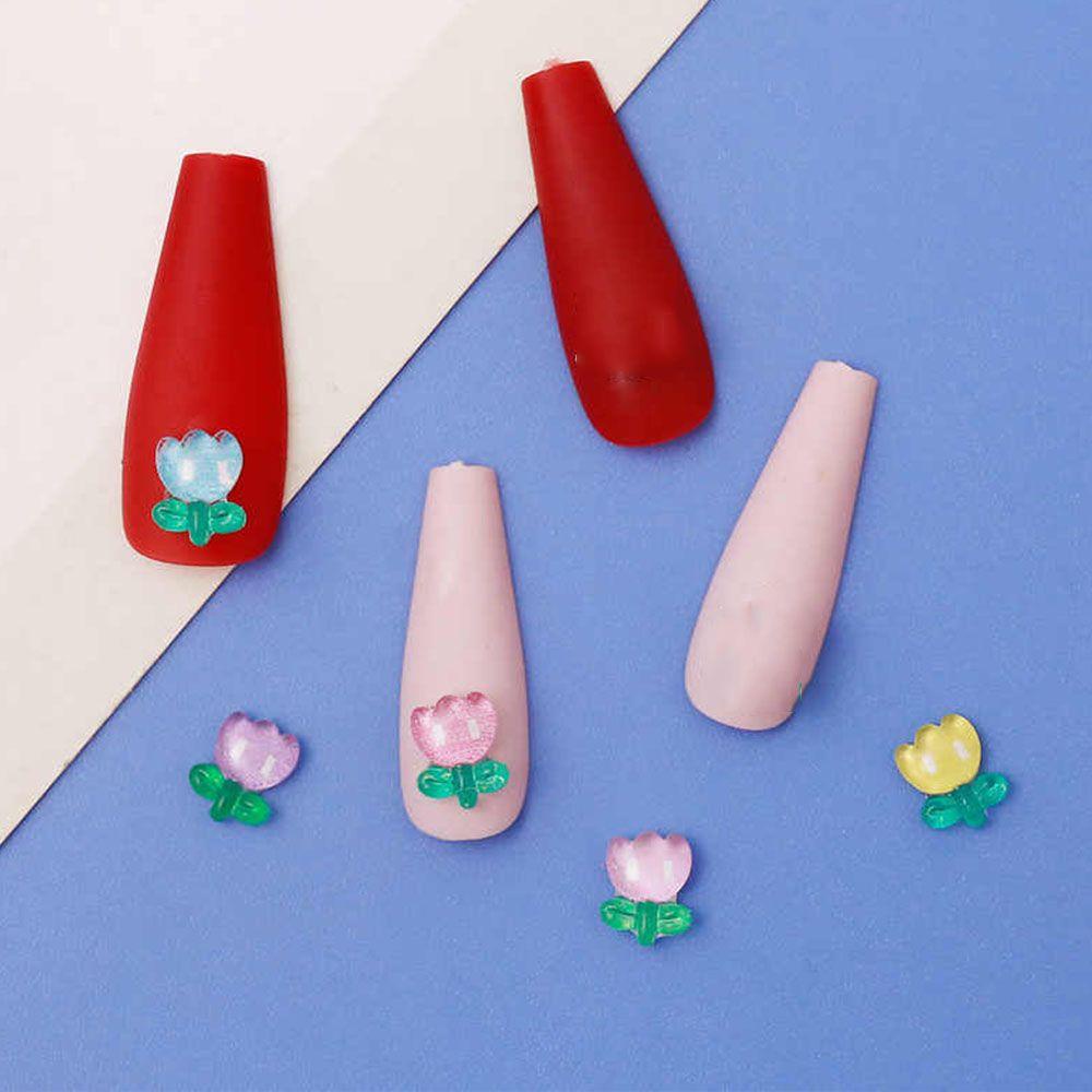 Móng Tay Giả Có Hương Thơm Họa Tiết Hoa Xinh Xắn|Phụ Kiện Trang Trí Móng Tay 3D Bằng Nhựa Resin Phong Cách Nhật Bản DIY
