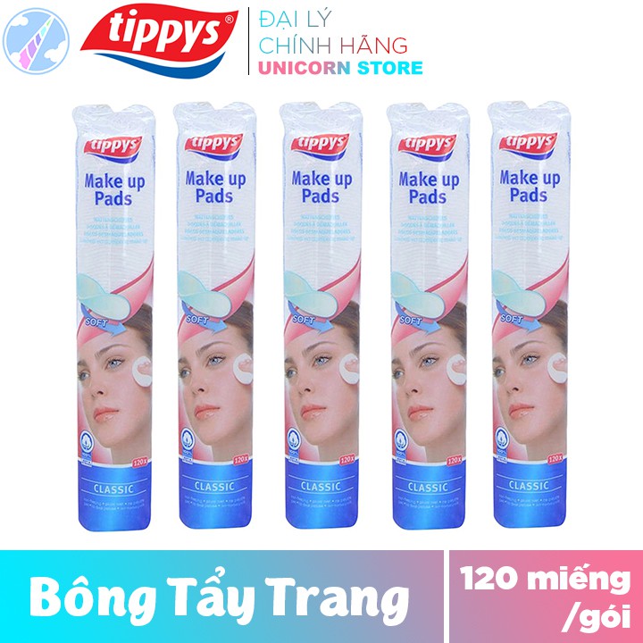 Bông Tẩy Trang Tippys Classic 120 Miếng