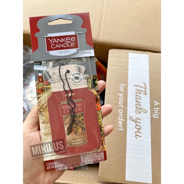 🌸 Giấy thơm Yankee Candle Classic Paper Car Jar Hanging Air Freshener